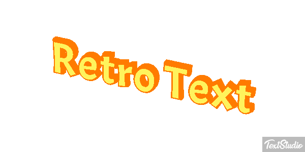 Retro Text Text effect