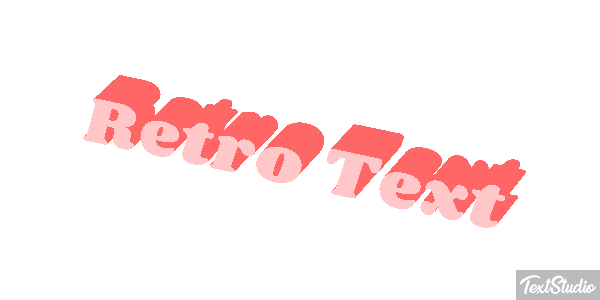 Retro Text Text effect