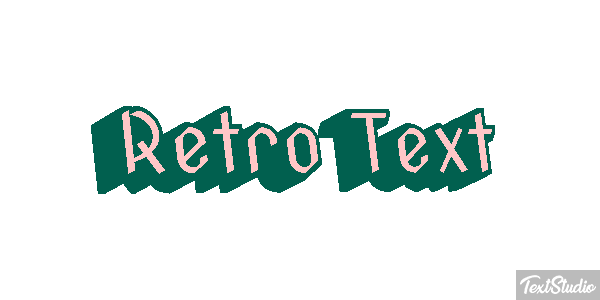 Retro Text Text effect