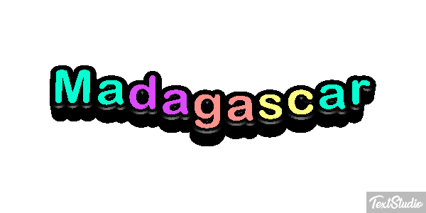 Madagascar Tekst effect