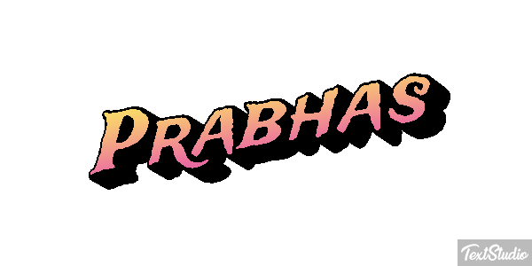 Prabhas Efeito do texto