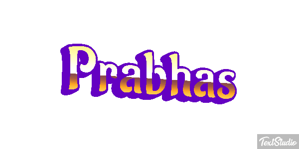 Prabhas Efeito do texto