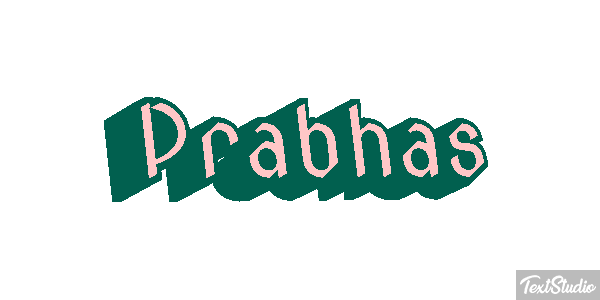 Prabhas Efeito do texto
