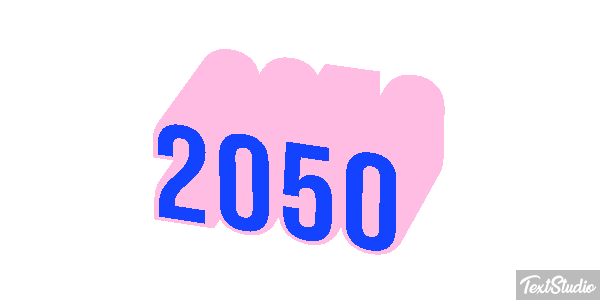 2050 Effet de texte