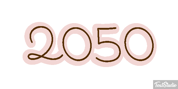 2050 Effet de texte