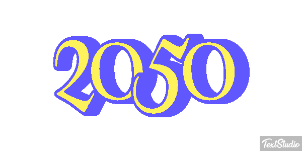 2050 Effet de texte