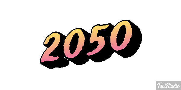 2050 Effet de texte