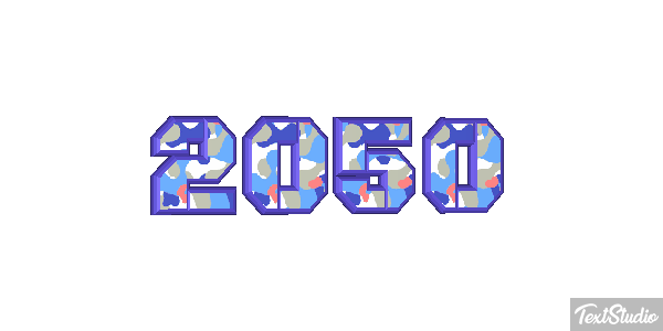 2050 Effet de texte