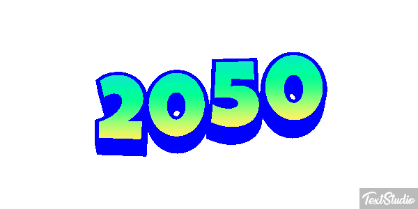 2050 Effet de texte