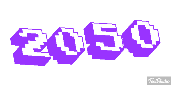 2050 Effet de texte