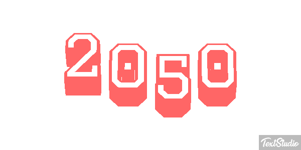 2050 Effet de texte