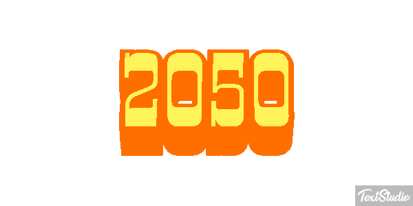 2050 Effet de texte