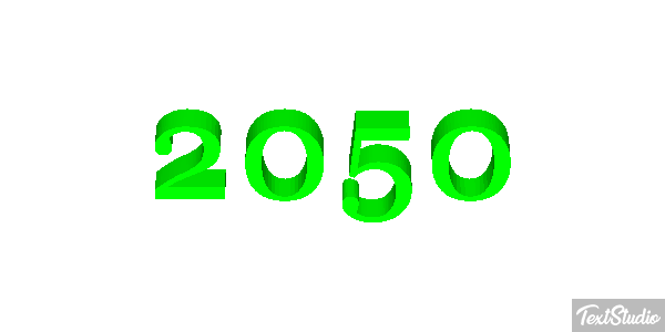 2050 Effet de texte