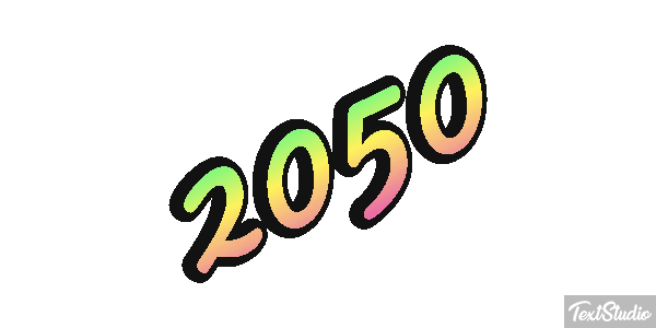 2050 Effet de texte