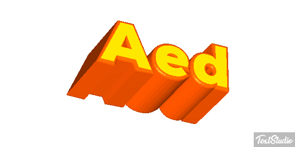 Aed テキスト効果
