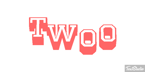Twoo Efecto de texto