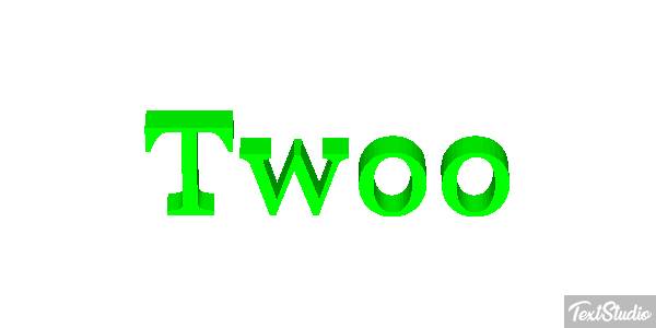 Twoo Efecto de texto