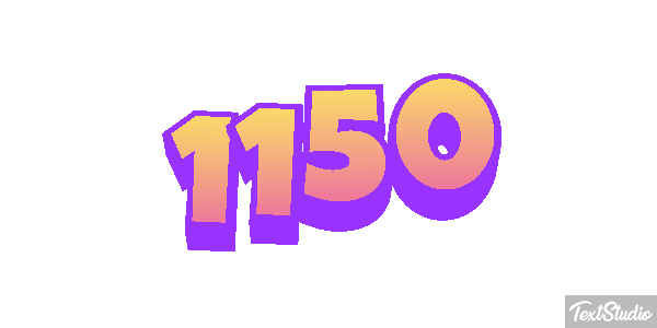 1150 Efeito do texto