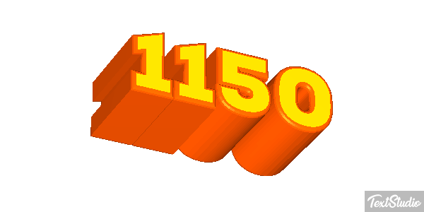 1150 Efeito do texto