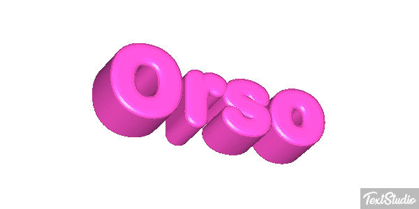 Orso Effetto testo