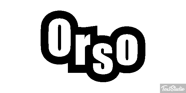 Orso Effetto testo