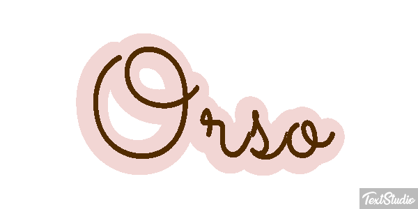 Orso Effetto testo