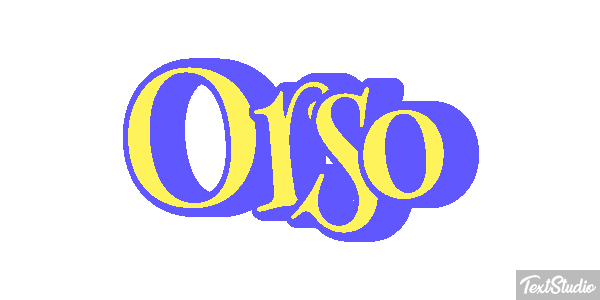 Orso Effetto testo