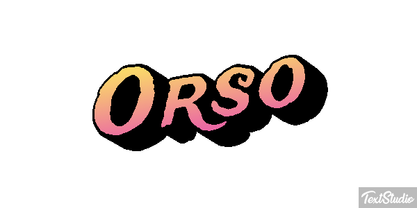 Orso Effetto testo