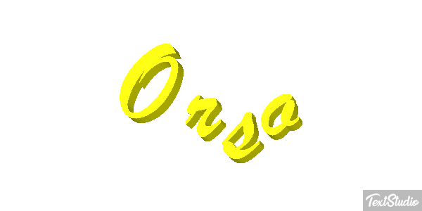 Orso Effetto testo