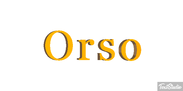Orso Effetto testo