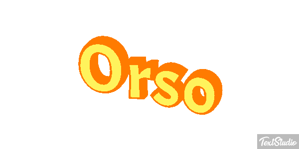Orso Effetto testo