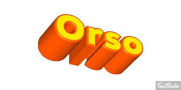Orso Effetto testo
