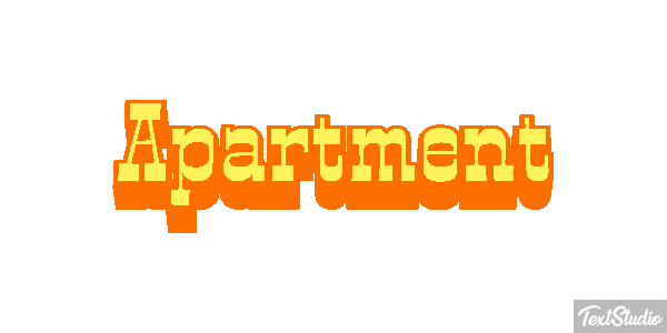 Apartment Text effect