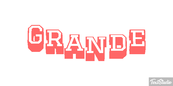 Grande Text effect