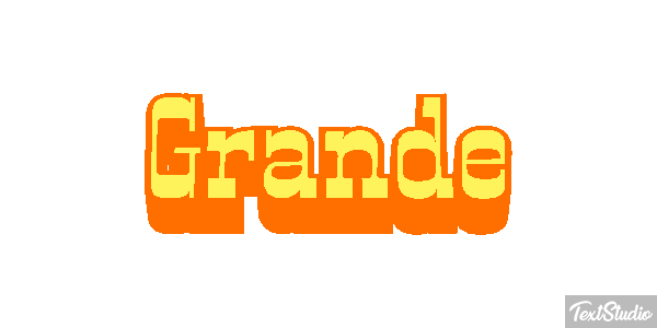 Grande Text effect