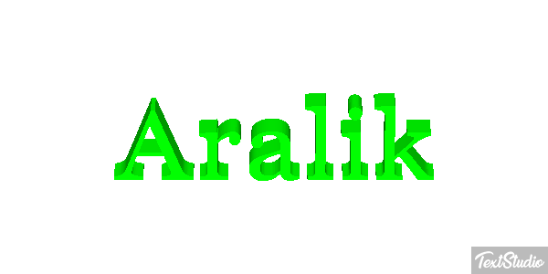 Aralık Efekt tekstowy