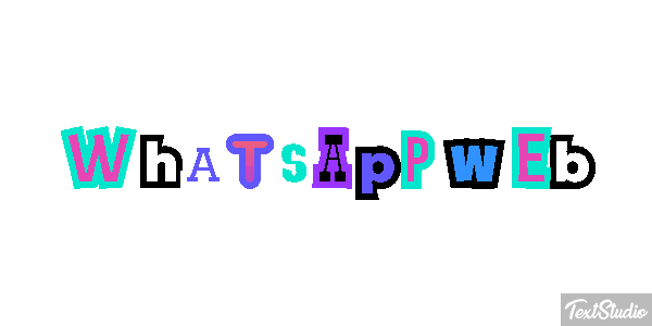 WhatsApp Web Text effect