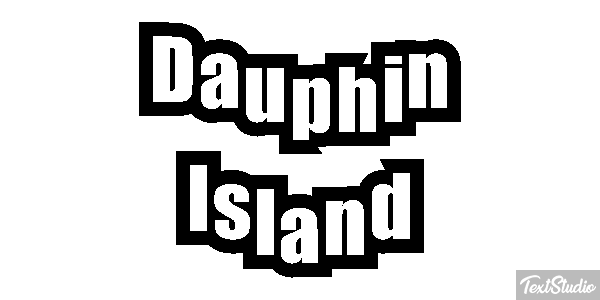 Dauphin Island Effetto testo