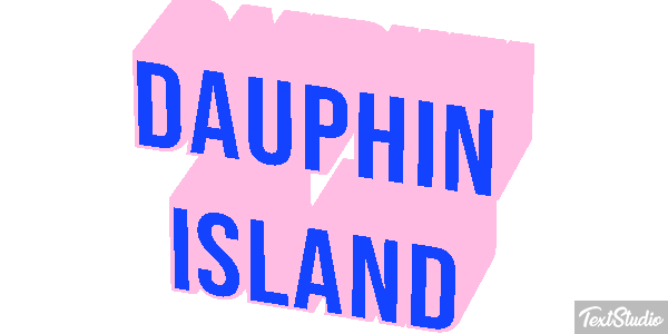 Dauphin Island Effetto testo