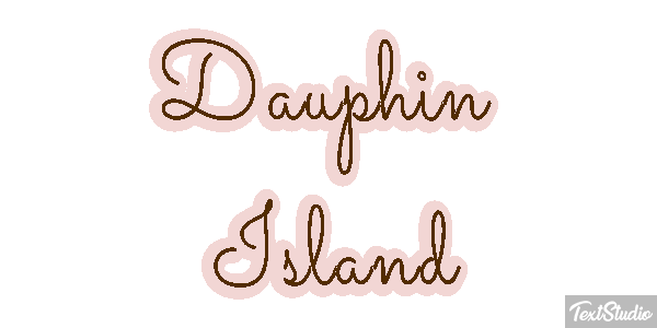 Dauphin Island Effetto testo