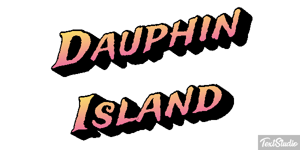 Dauphin Island Effetto testo