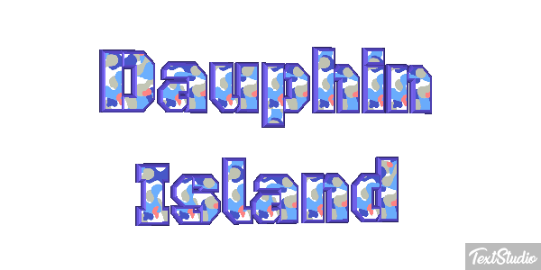 Dauphin Island Effetto testo