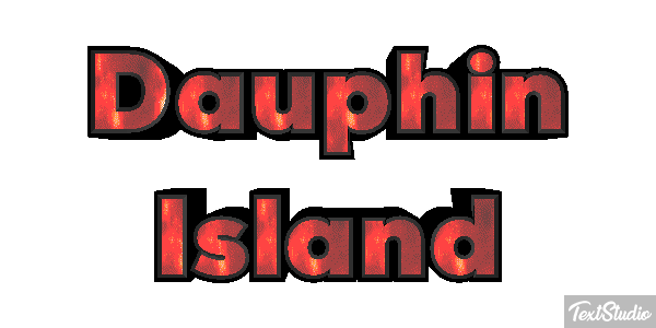 Dauphin Island Effetto testo