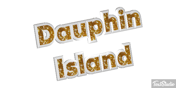 Dauphin Island Effetto testo