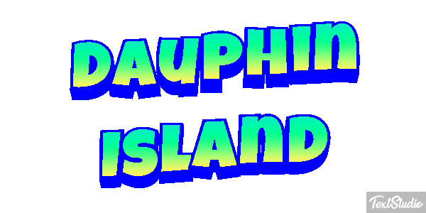 Dauphin Island Effetto testo