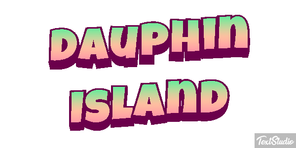 Dauphin Island Effetto testo