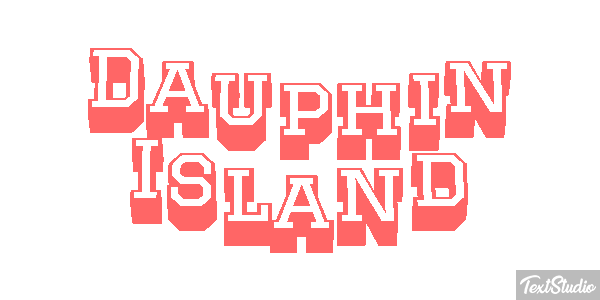 Dauphin Island Effetto testo