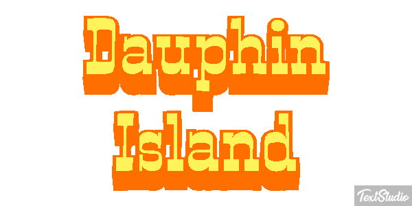 Dauphin Island Effetto testo