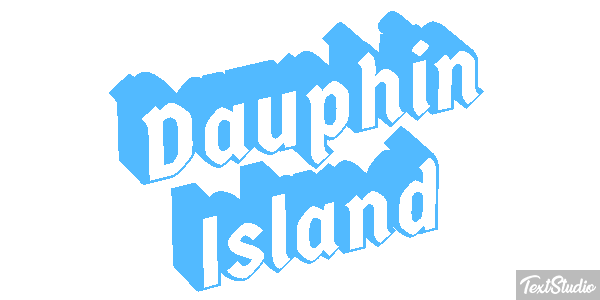 Dauphin Island Effetto testo