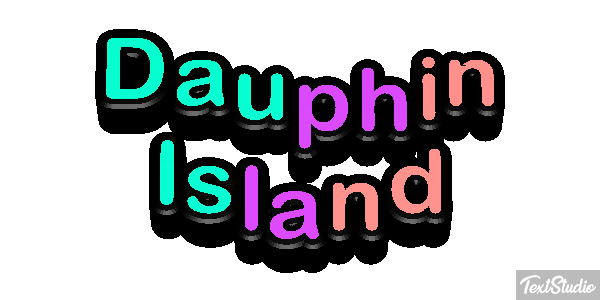 Dauphin Island Effetto testo